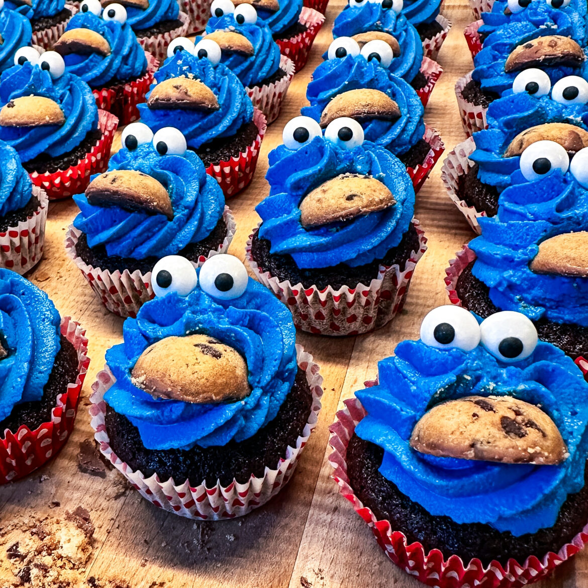 Krümelmonster Cupcakes