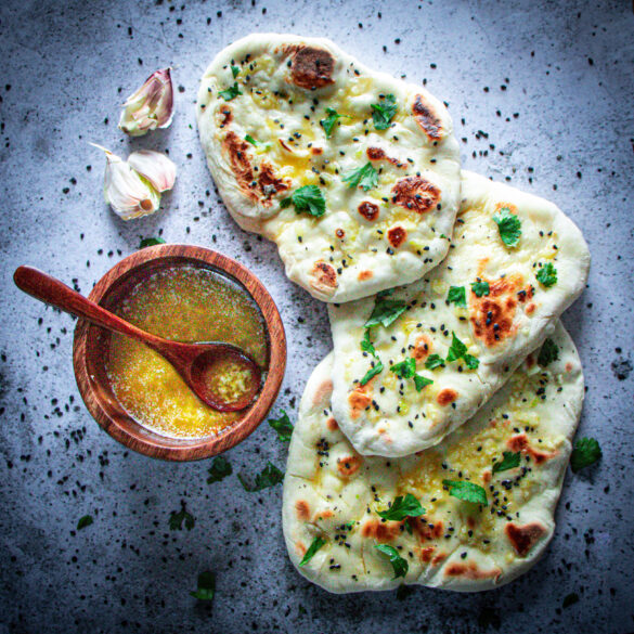 Knoblauch Naan Brot